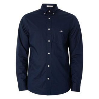 GANT Heren, Overhemden, Blauw, Maat: M