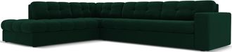 CXL by Christian Lacroix 5-Sitzer Designer Ecksofa Yohan mit Eckteil links - Samtbezug