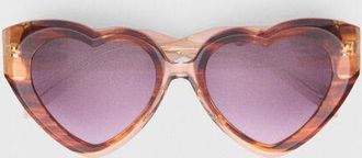 Maje Heart Sunglasses - Yellow - Maje