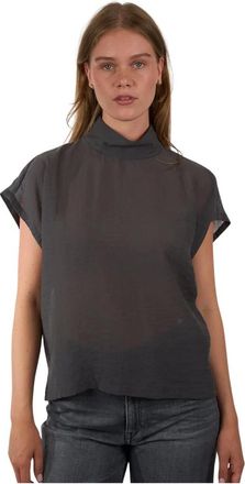 Drykorn Overhemden, Dames, Grijs, L, Alaria Blouse