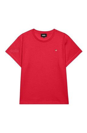 Dalix Womens Lil Peach Lightweight High Waisted Tee in Team Red at Nordstrom, Size X-Large