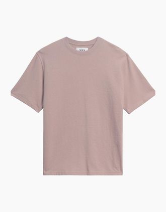 Wax London Mens Wax London Dean Jolt Slub T-Shirt - Pink - Size: 36