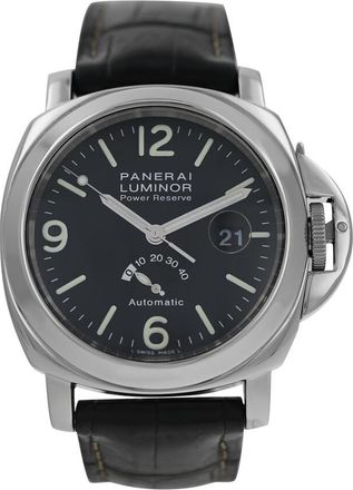 Officine Panerai Pre-owned Panerai Luminor Power Reserve Automatic Black Dial Mens Watch PAM00027