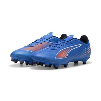 Puma Ultra 6 Play FG/AG WNs Soccer Shoe Womens, Ultra Blue-PUMA White-Glowing Red, 7.5