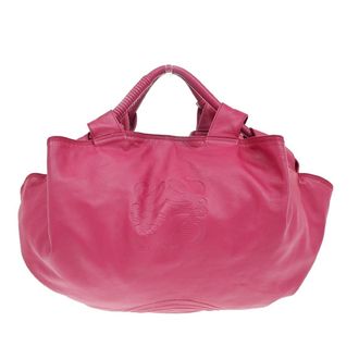 Loewe Anagram Logo Nappa Aire Hand Bag Leather Pink Leather Handbag (Pre-Owned)