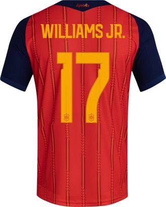adidas Nicholas Williams Arthuer Spain 26 Home Authentic Jersey Asia Sizing Vivid Red KW7710