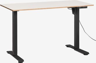 Sklum Escritorio Elevable El&eacute;ctrico Rectangular Con Funci&oacute;n De Memoria En Madera Y Hierro Serpi Sklum &x2194&xfe0e 120 Cm