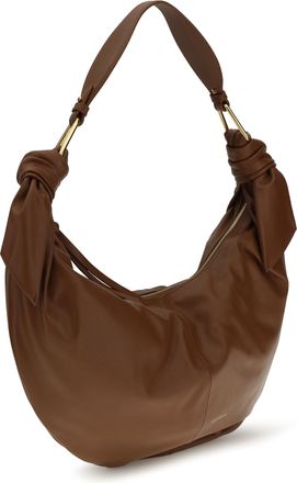 Coccinelle Womens Furoshiki Shoulder Bag Cognac Calf Leather Bos Taurus