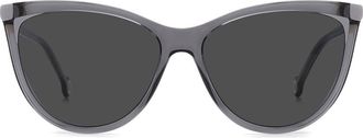 Carolina Herrera 57mm Cat Eye Sunglasses in Grey Violet at Nordstrom Rack