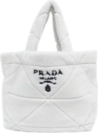 Prada Pre-owned Montone Tas - Dames - Vintage Shopper - Wit - ONE Size - Vintage
