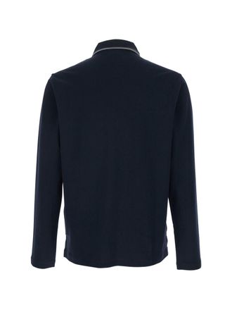 Emporio Armani Logo Cotton Polo - Navy