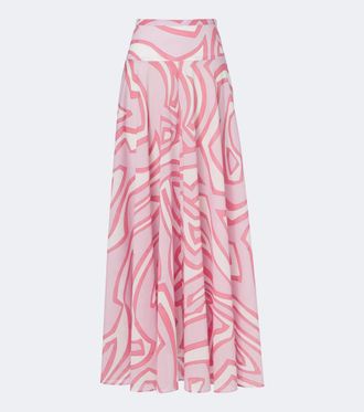 Pucci Labirinto cotton maxi skirt
