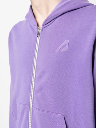 Autry Logo Cotton Hoodie - Lavender