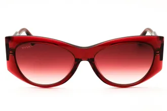 Max & Co. MO0116 Cat-Eye Gradient Bordeaux Sunglasses - Red