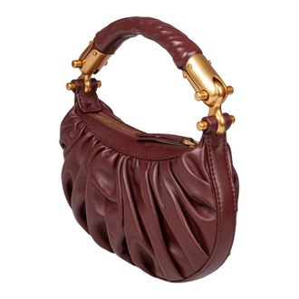 Balmain &Eacute;b&egrave;ne Mini - Dames - Handtassen - Bruin - ONE Size - Leer - Tassen