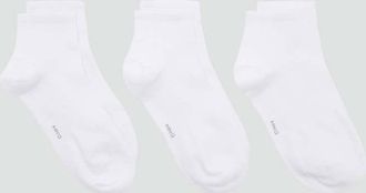 Mango Pack 3 calzini cotone bianco - Uomo - 40-42 - MANGO MAN