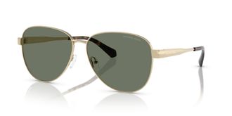 Michael Kors Biarritz Green Pilot Ladies Sunglasses MK1160 10143H 61