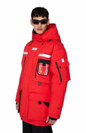 Quartz Co. VOSTOK | Hooded Down Expedition Jacket in Fiery Red at Nordstrom, Size Xx-Large