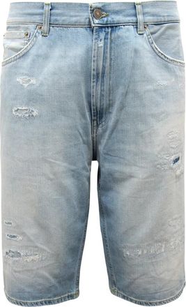 Dondup Bermuda Lenz Shorts - Heren - Denim shorts - Blauw - W33 - Katoen - Korte Broeken