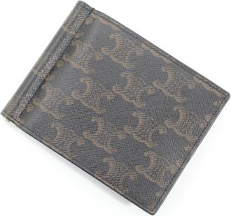 Celine Black Coated Canvas Wallet (Bi-Fold) (Pre-Owned)