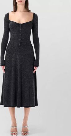 Diesel ribbed midi dress