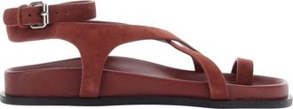A.Emery Jalen Slim Sandaal - Dames - Sandalen - Rood - 36 EU - Leer - Schoenen