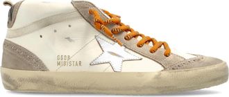 Golden Goose Mid Star Sneakers - Dames - Sneakers - Beige - 38 EU - Leer - Schoenen