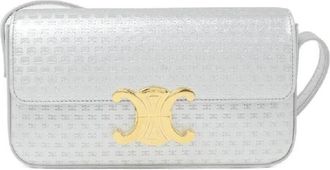 Celine Claude Laminated Shoulder Bag