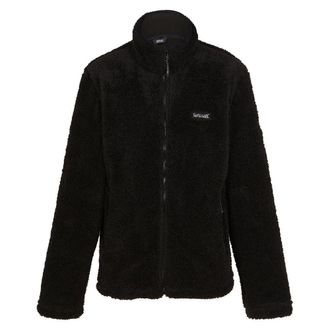 Regatta Mens Midoor Fluffy Fleece Jacket (L) (Black)