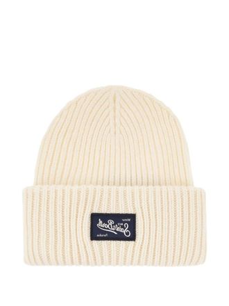 MC2 Saint Barth Berry logo-patch beanie hat - women - Wool/Nylon/Viscose/Cashmere - One Size - White
