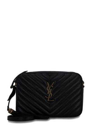 Saint Laurent Messengertas met logo - Zwart