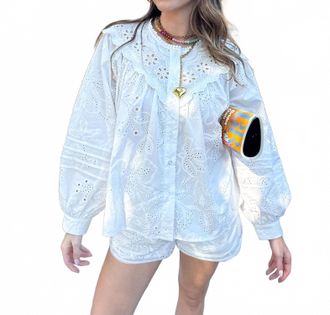 Bailey Rose Daydream Eyelet Set In White