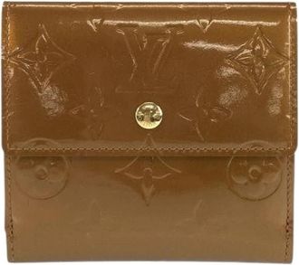Louis Vuitton Pre-owned Vernis Compact Wallet - Dames - Vintage Accessoires - Bruin - ONE Size - Vintage