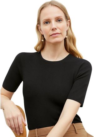 M.M.LaFleur Choe Eco 365Knit Top in Black at Nordstrom, Size Xx-Large