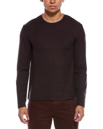 Vince Pima Pique Stripe Crewneck T-Shirt