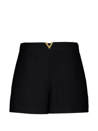 Valentino Womens Vlogo Signature Wool And Silk Shorts