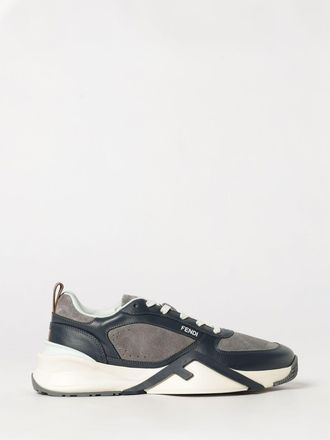 Fendi Sneakers low top Flow in pelle di vitello liscia e scamosciata