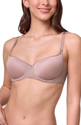 Montelle Intimates Underwire Spacer Balconette Bra in Moonshell at Nordstrom, Size 36B