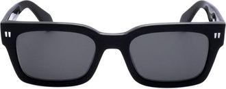 Off-white Square Full-Rim Sunglasses - Black