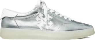 Tory Burch Phoenix metallic leren sneakers - Zilver
