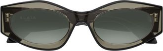 Alaia Aa0093S Angular Cat-Eye Gradient Acetate Sunglasses