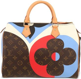 Louis Vuitton 2020 Speedy Game On handbag - women - Leather/Canvas - One Size - Brown