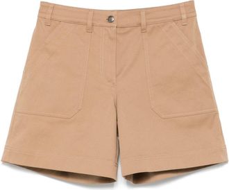 Moncler Gabardine-Weave Bermuda Shorts - Womens - Elastane/Cotton