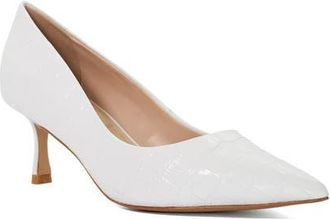 Dune London Achievable Pointed Toe Pump in White at Nordstrom, Size 7.5Us