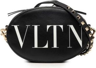 Valentino Pre-owned Crossbody Bag - Dames - Vintage Schoudertas - Zwart - ONE Size - Leer - Vintage