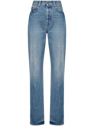 Jacquemus Le De-Nimes Droit high waist straight jeans - Blauw