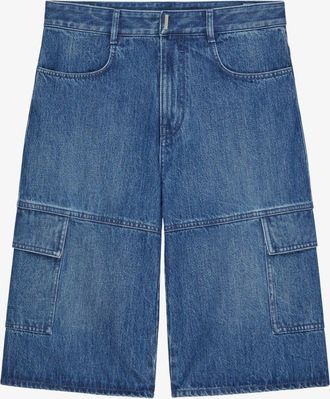 Givenchy Blue Denim Womens Shorts