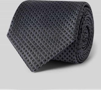 Olymp Seidenkrawatte aus reiner Seide (6,5 cm) in Anthrazit, Gr&ouml;&szlig;e 1