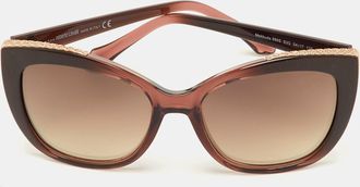Roberto Cavalli Brown Gradient Mekbuda 888S Cat-Eye Sunglasses
