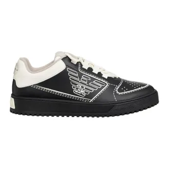 Emporio Armani Heren, Schoenen, Zwart, Maat: 42 1/2 EU Poliester